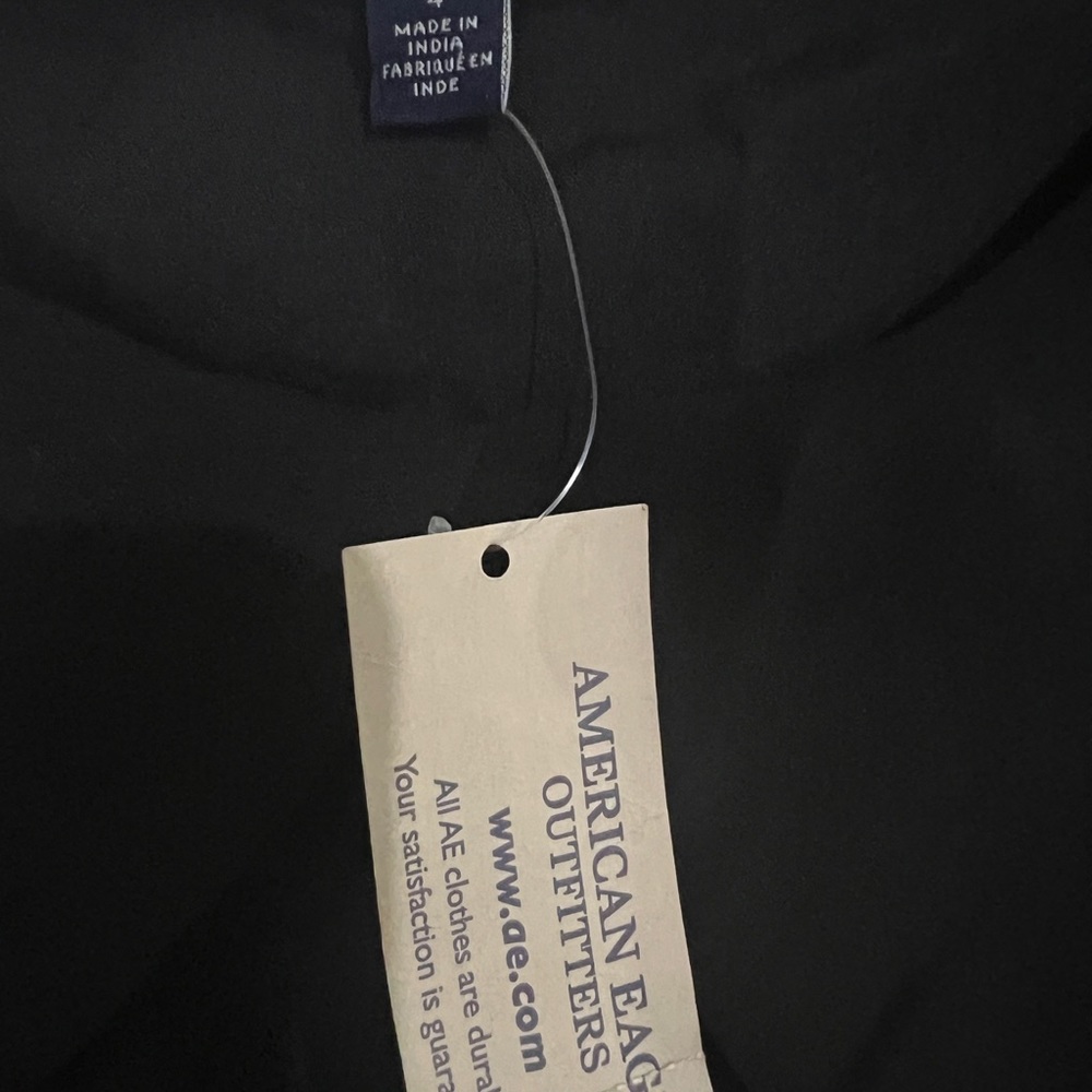 Black American eagle short dress
